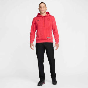 NIKE LIVERPOOL 24-25 CLUB FLEECE HOODIE UNIVERSITY RED/WHITE