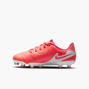 NIKE JR TIEMPO LEGEND 10 ACADEMY FG HOT LAVA/WHITE