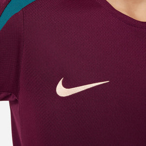 NIKE JR PSG 24-25 STRIKE SS TOP BORDEAUX/GEODE TEAL