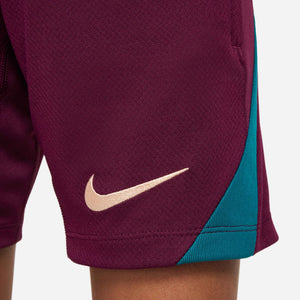 NIKE JR PSG 24-25 STRIKE SHORT BORDEAUX/GEODE TEAL