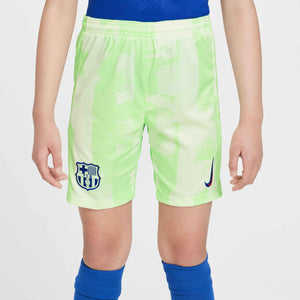 NIKE JR BARCELONA 24-25 THIRD SHORT BARELY VOLT/LIME BLAST