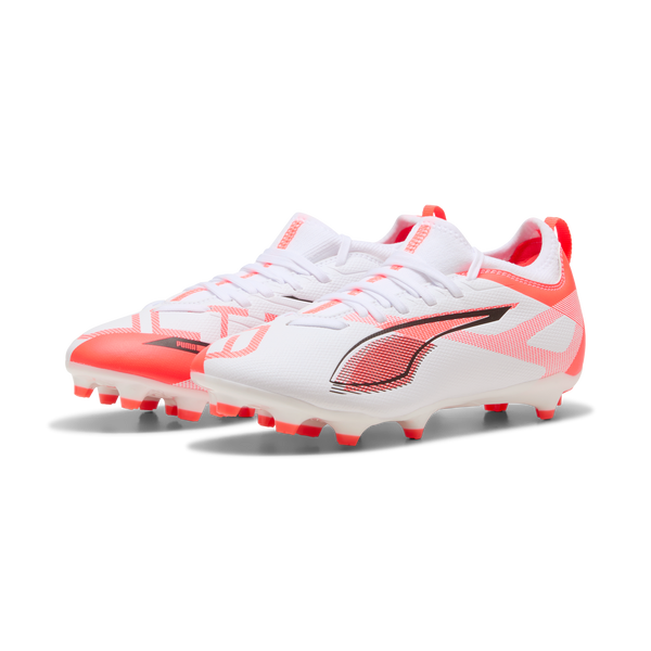 PUMA JR ULTRA 5 MATCH FG WHITE/GLOWING RED