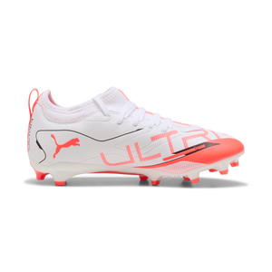 PUMA JR ULTRA 5 MATCH FG WHITE/GLOWING RED