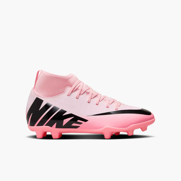 NIKE JR ZOOM MERCURIAL SUPERFLY 9 CLUB FG PINK FOAM/BLACK