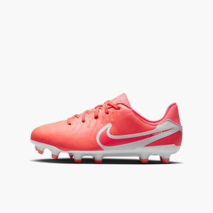 NIKE JR TIEMPO LEGEND 10 ACADEMY FG HOT LAVA/WHITE