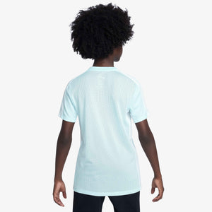 NIKE JR ACADEMY23 SS TOP SWOOSH GLACIER BLUE/WHITE