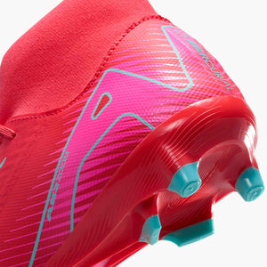 NIKE ZM SUPERFLY 10 ACADEMY FG EMBER GLOW/AURORA GREEN