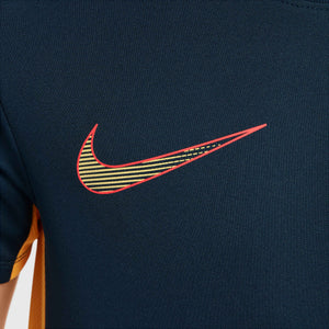 NIKE JR MBAPPE DRI-FIT TOP SS ARMORY NAVY/LASER ORANGE