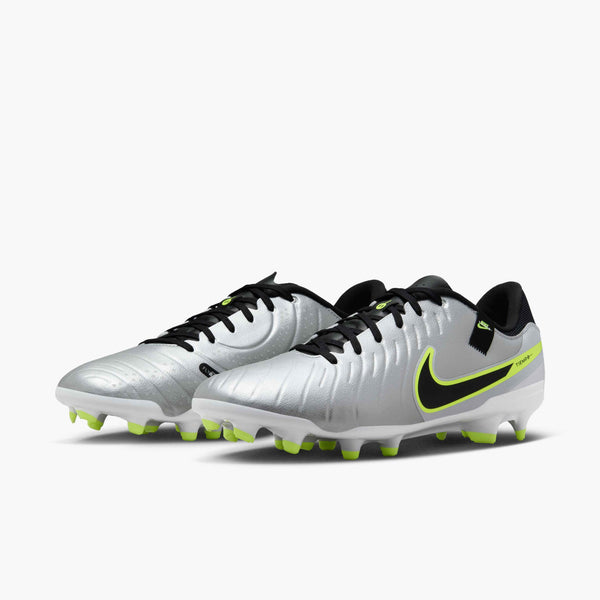 NIKE TIEMPO LEGEND 10 ACADEMY FG METALLIC SILVER/BLACK/VOLT