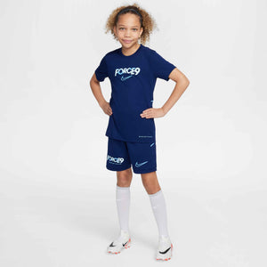 NIKE JR HAALAND DRI-FIT SHORT BLUE VOID/UNI BLUE