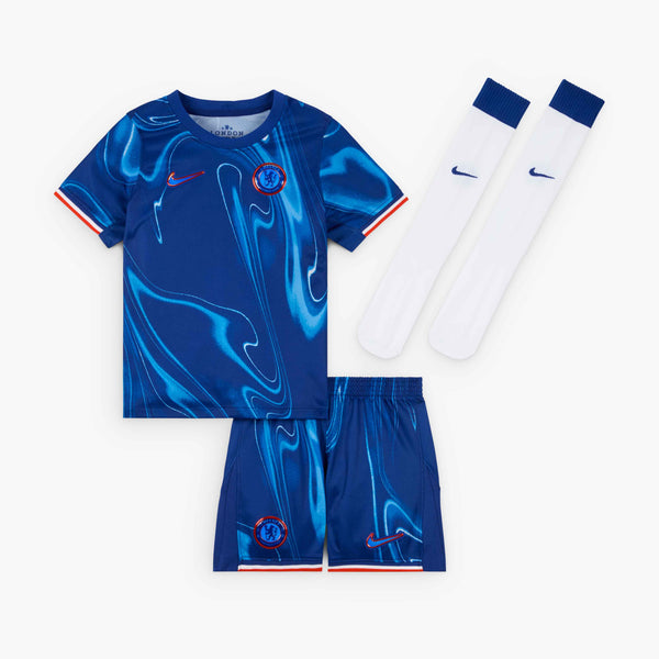 NIKE JR CHELSEA 24-25 LB HOME KIT RUSH BLUE/TEAM ORANGE