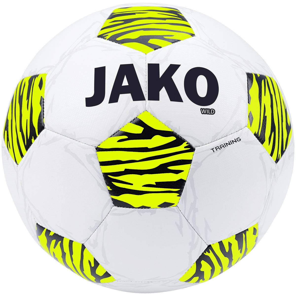 JAKO WILD TRG BAL WHITE/FLUO YELLOW/BLACK