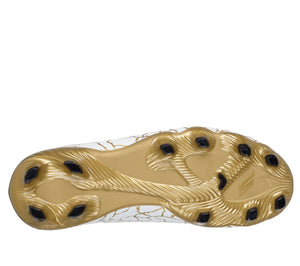 SKECHERS JR SKX 1.5 ACADEMY FG WHITE/GOLD