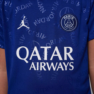 NIKE JR PSG 24-25 PRE-MATCH SS JERSEY DEEP ROYAL BLUE