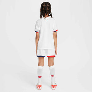 NIKE JR PSG 24-25 LB AWAY KIT WHITE/MIDNIGHT NAVY