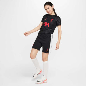 NIKE JR LIVERPOOL 24-25 THIRD SHORT BLACK/GLOBAL RED