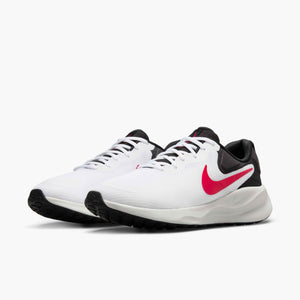 NIKE REVOLUTION 7 WHITE/FIRE RED/BLACK