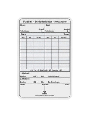 ERIMA REFEREE GAME NOTE PAD