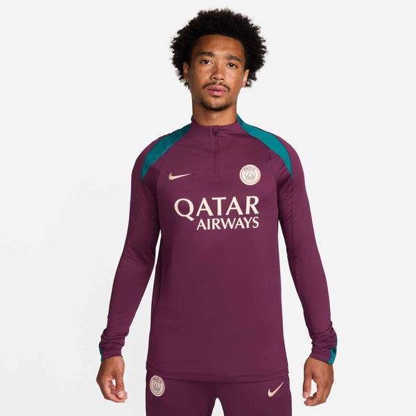 NIKE PSG 24-25 STRIKE DRILL TOP BORDEAUX/GEODE TEAL