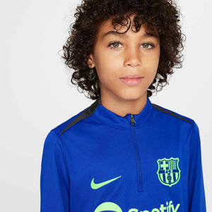 NIKE JR BARCELONA 24-25 STRIKE DRILL TOP OLD ROYAL/LIME BLAST