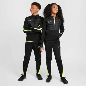 NIKE JR ACADEMY23 DRILL TOP WINTER WARRIOR DEEP BLACK/VOLT