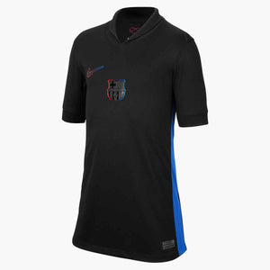 NIKE JR BARCELONA 24-25 AWAY JERSEY BLACK/UNIVERSITY RED