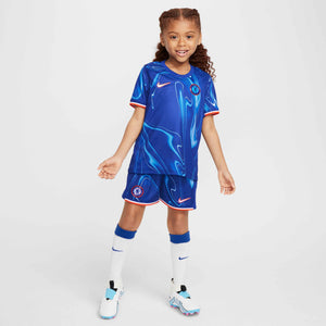 NIKE JR CHELSEA 24-25 LB HOME KIT RUSH BLUE/TEAM ORANGE