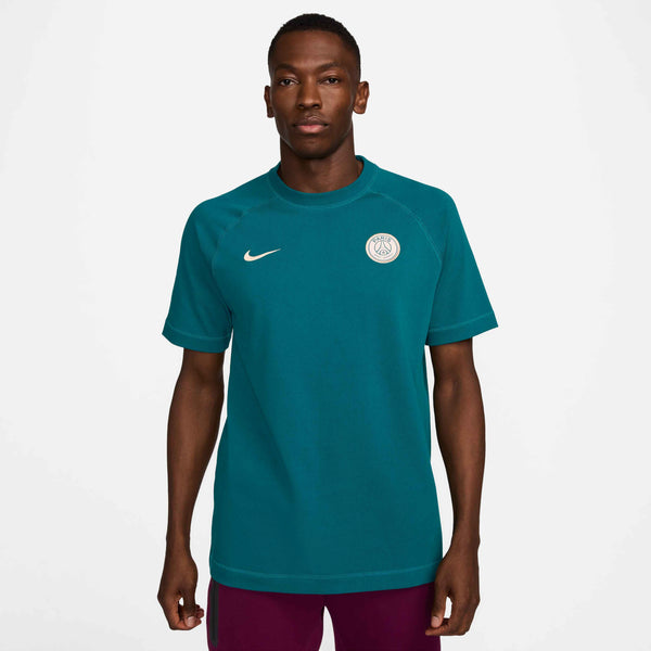 NIKE PSG 24-25 TRAVEL SS TOP GEODE TEAL