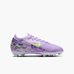 NIKE JR ZM VAPOR 16 PRO FG UNITED PURPLE AGATE/BARELY VOLT