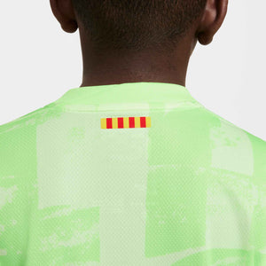 NIKE JR BARCELONA 24-25 THIRD JERSEY BARELY VOLT/OLD ROYAL