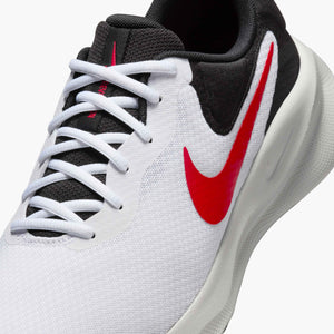 NIKE REVOLUTION 7 WHITE/FIRE RED/BLACK