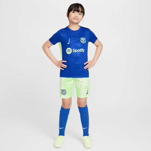 NIKE JR BARCELONA 24-25 PRE-MATCH SS TOP OLD ROYAL/LIME