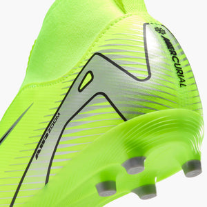 NIKE JR ZM SUPERFLY 10 ACADEMY FG VOLT/BLACK