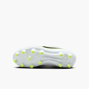 NIKE JR TIEMPO LEGEND 10 ACADEMY FG METALLIC SILVER/BLACK/VOLT