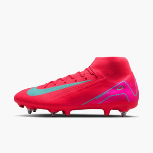 NIKE ZM SUPERFLY 10 ACADEMY SG EMBER GLOW/AURORA GREEN