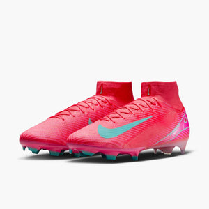 NIKE ZM SUPERFLY 10 ELITE FG EMBER GLOW/AURORA GREEN