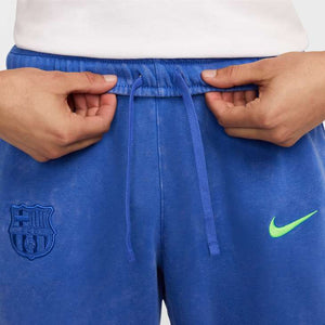 NIKE BARCELONA 24-25 CLUB FLEECE PANT HYPER ROYAL/LIME BLAST