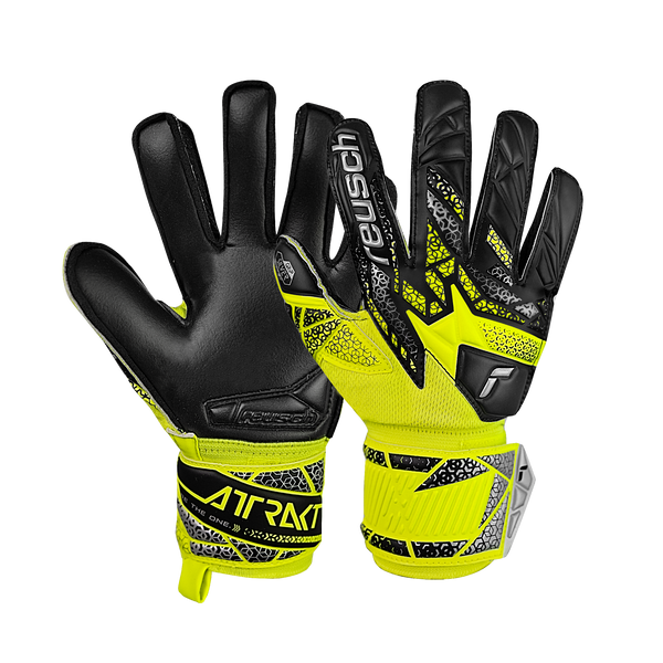 REUSCH JR ATTRAKT SILVER YELLOW/BLACK