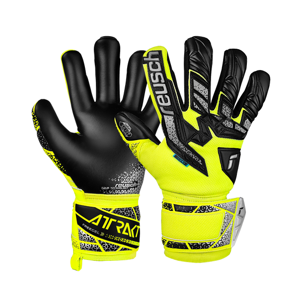 REUSCH JR ATTRAKT FREEGEL SILVER SAFE YELLOW/BLACK