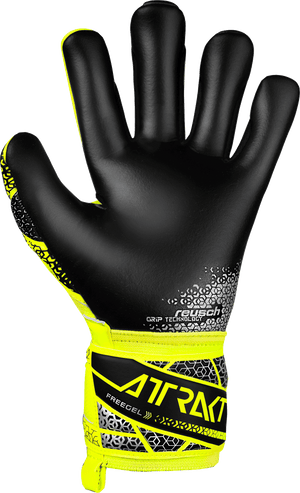 REUSCH JR ATTRAKT FREEGEL SILVER SAFE YELLOW/BLACK