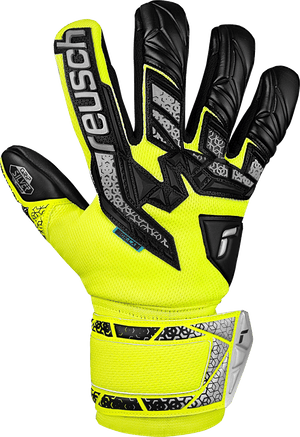 REUSCH JR ATTRAKT FREEGEL SILVER SAFE YELLOW/BLACK