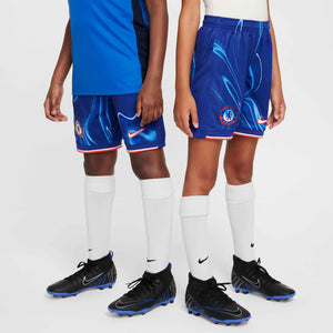 NIKE JR CHELSEA 24-25 HOME SHORT RUSH BLUE/TEAM ORANGE