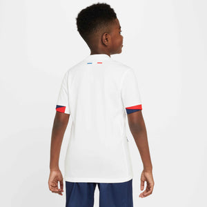 NIKE JR PSG 24-25 AWAY JERSEY WHITE/MIDNIGHT NAVY