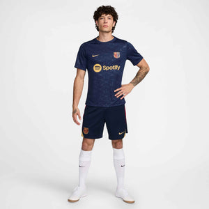 NIKE BARCELONA 24-25 PRE-MATCH SS TOP MIDNIGHT NAVY