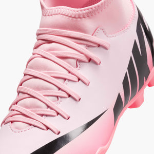 NIKE JR ZOOM MERCURIAL SUPERFLY 9 CLUB FG PINK FOAM/BLACK