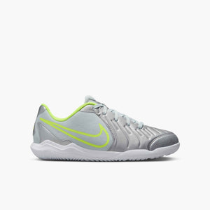 NIKE JR TIEMPO LEGEND 10 ACADEMY IC METALLIC SILVER/BLACK/VOLT