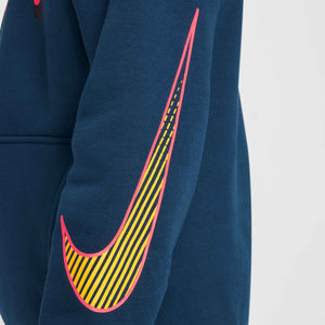 NIKE JR MBAPPE CLUB FLEECE HOODY ARMORY NAVY