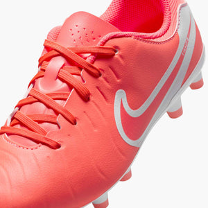 NIKE JR TIEMPO LEGEND 10 ACADEMY FG HOT LAVA/WHITE