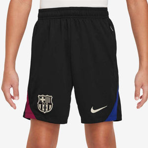 NIKE JR BARCELONA 24-25 STRIKE SHORT BLACK/NOBLE RED