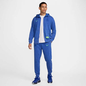 NIKE BARCELONA 24-25 CLUB FLEECE PANT HYPER ROYAL/LIME BLAST